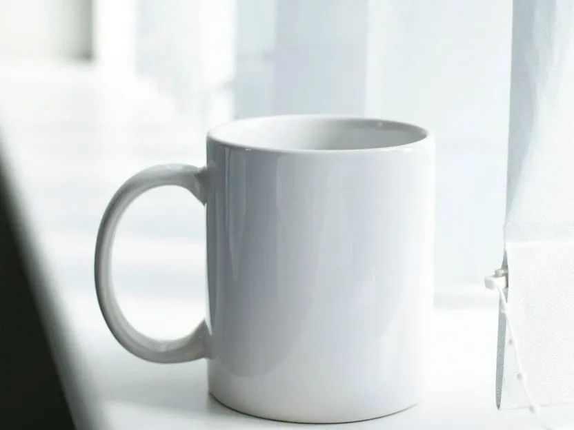 Sage stoneware mugs, set of 4